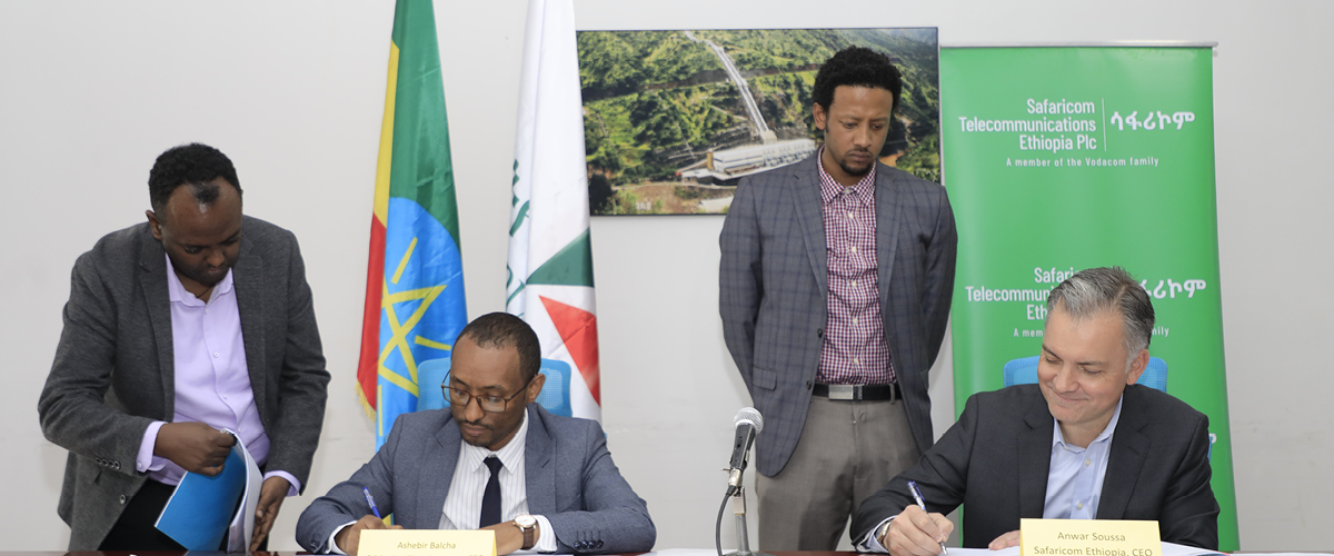Safaricom Telecommunications Ethiopia Plc and Ethiopian Electric Power sign dark fiber-optic leasing agreement 